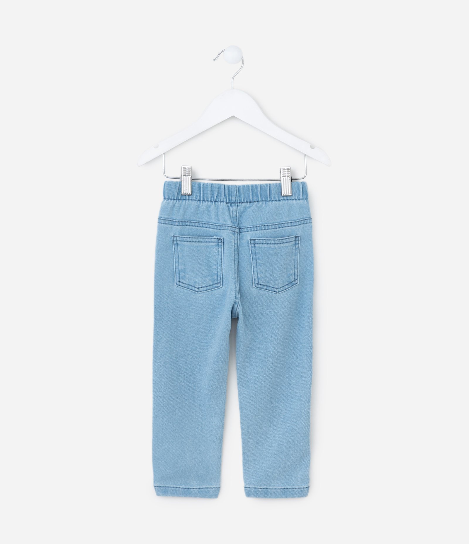 Calça Infantil em Jeans com Bolsos – Tam 1 a 5/6 Anos Azul Claro 2