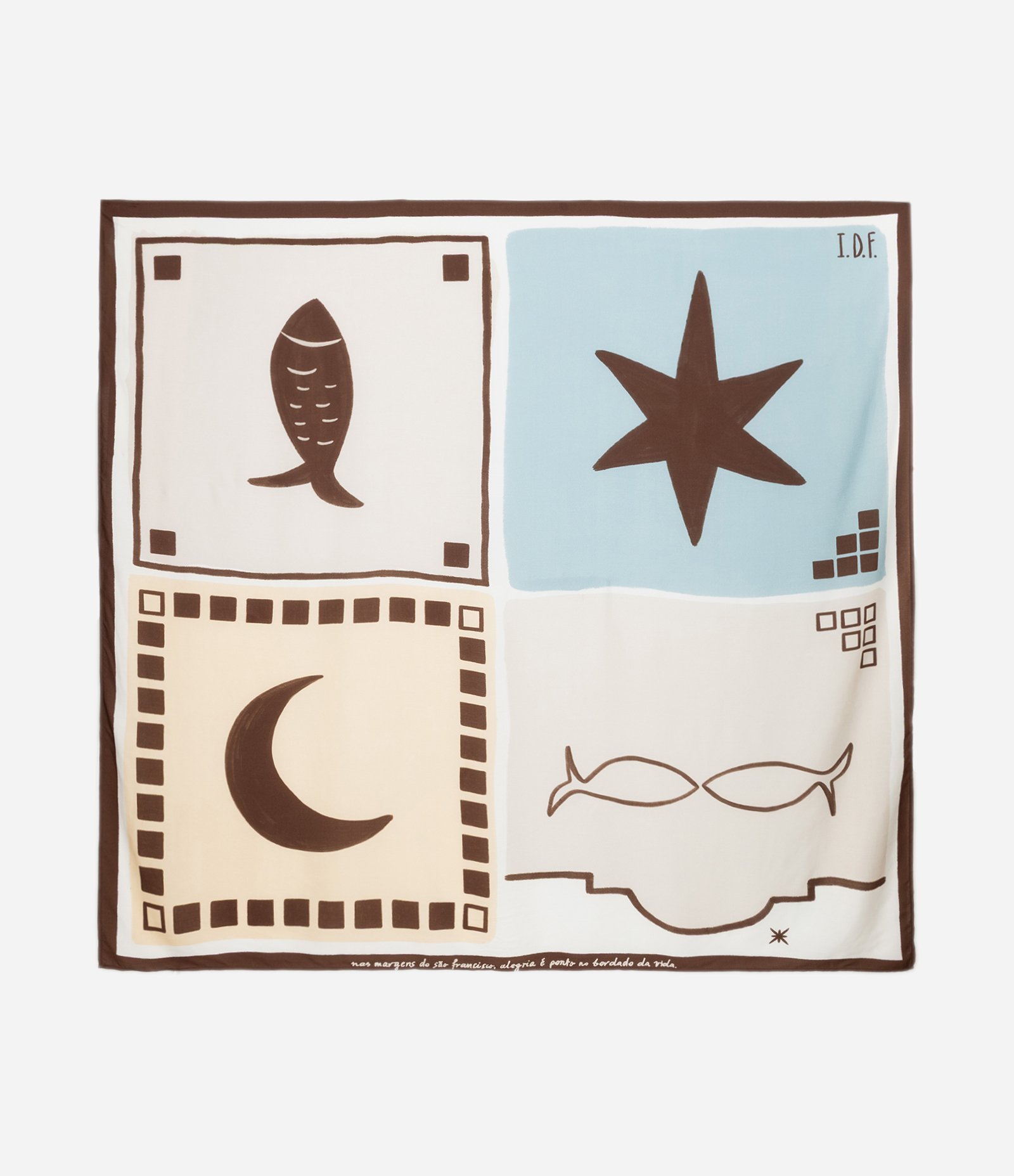 Canga em Viscose com Estampa Boa Noite Multicores 3