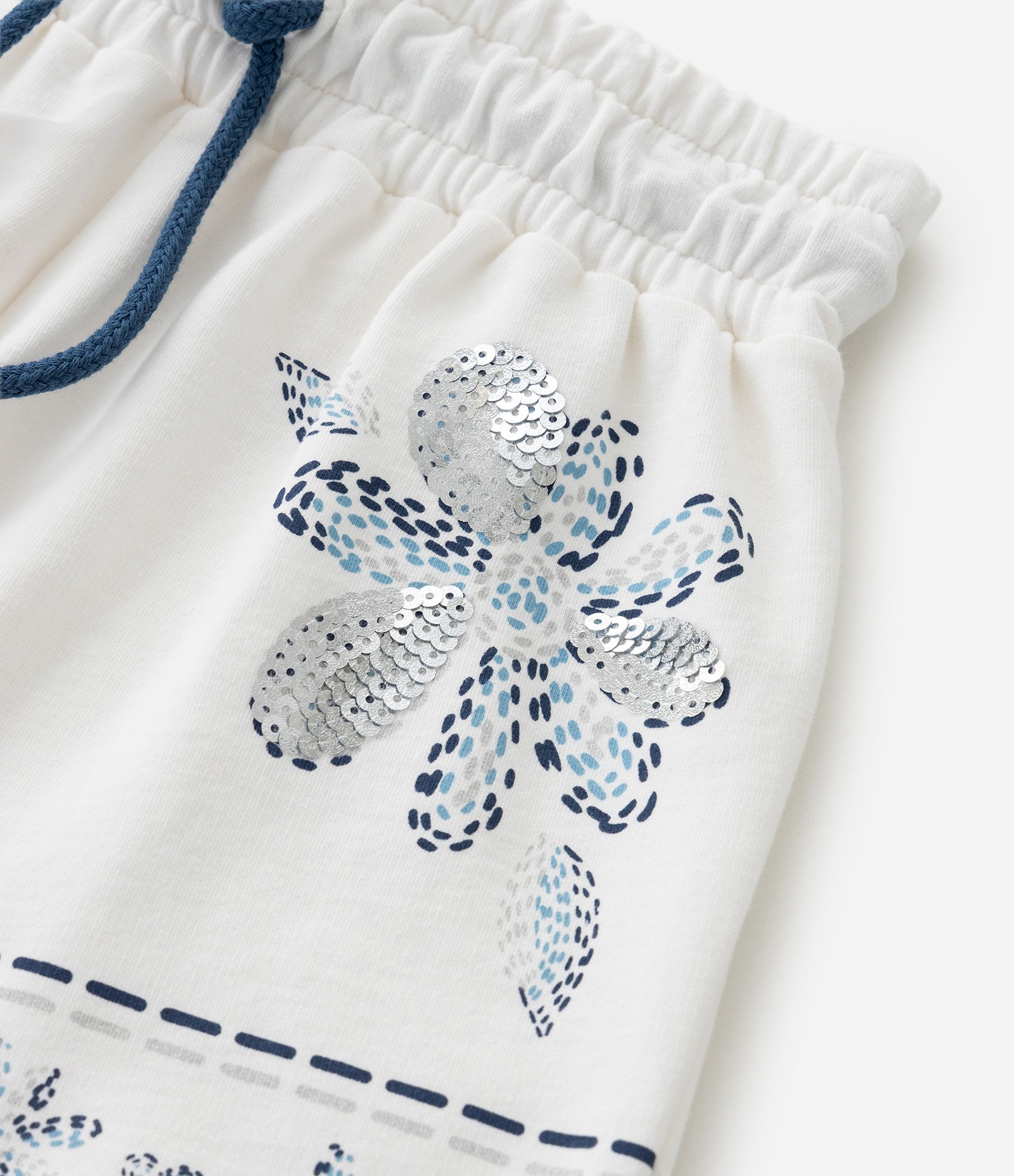 Short Infantil com Estampa Floral – Tam 5 a 14 Anos Off White 4