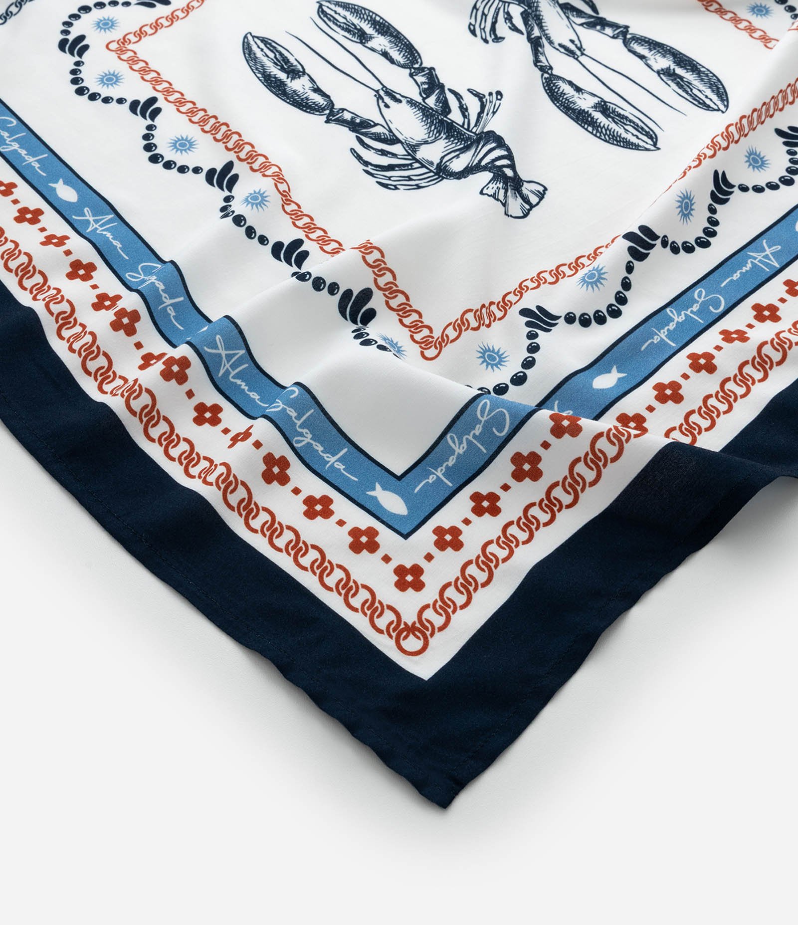 Canga em Viscose com Estampa Náutica Multicores 3