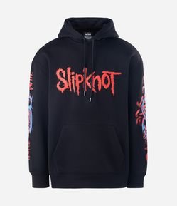Blusão em Moletom com Felpa Slipknot