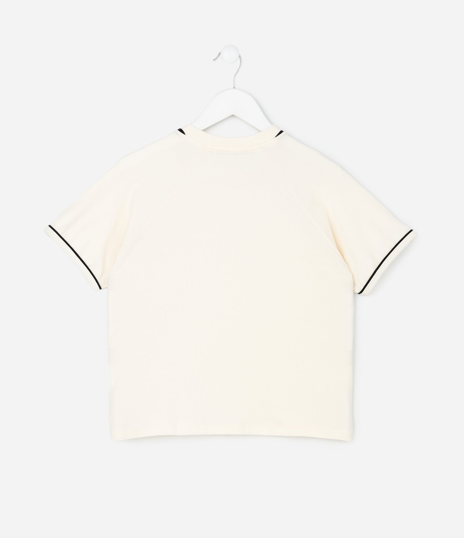 Camiseta Infantil com Laços Aplicados – Tam 5 a 14 Anos Off White 3