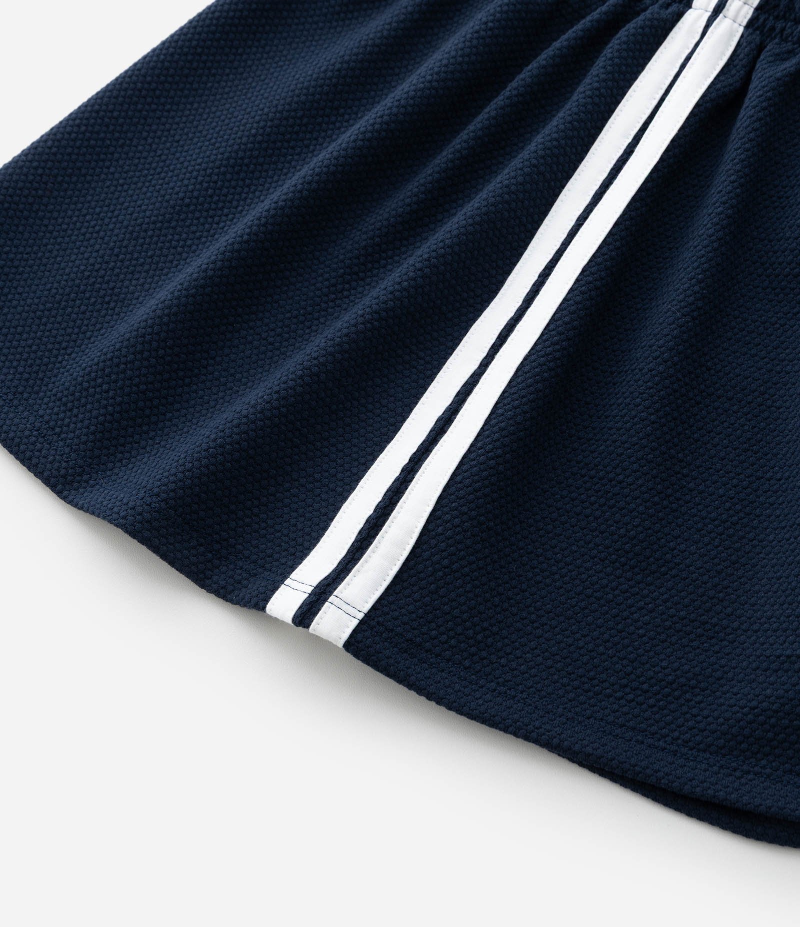 Saia Infantil com Lista Lateral – Tam 5 a 14 Anos Azul Marinho 7