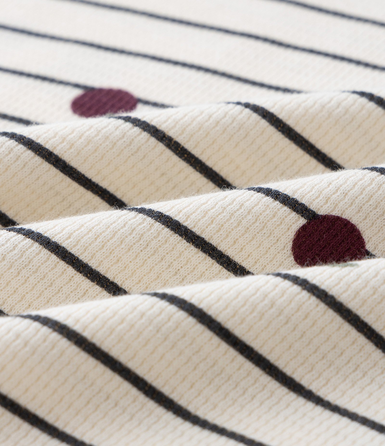 Conjunto Infantil em Algodão com Estampa Cereja Waffle – Tam 1 a 6 Anos Off White 7