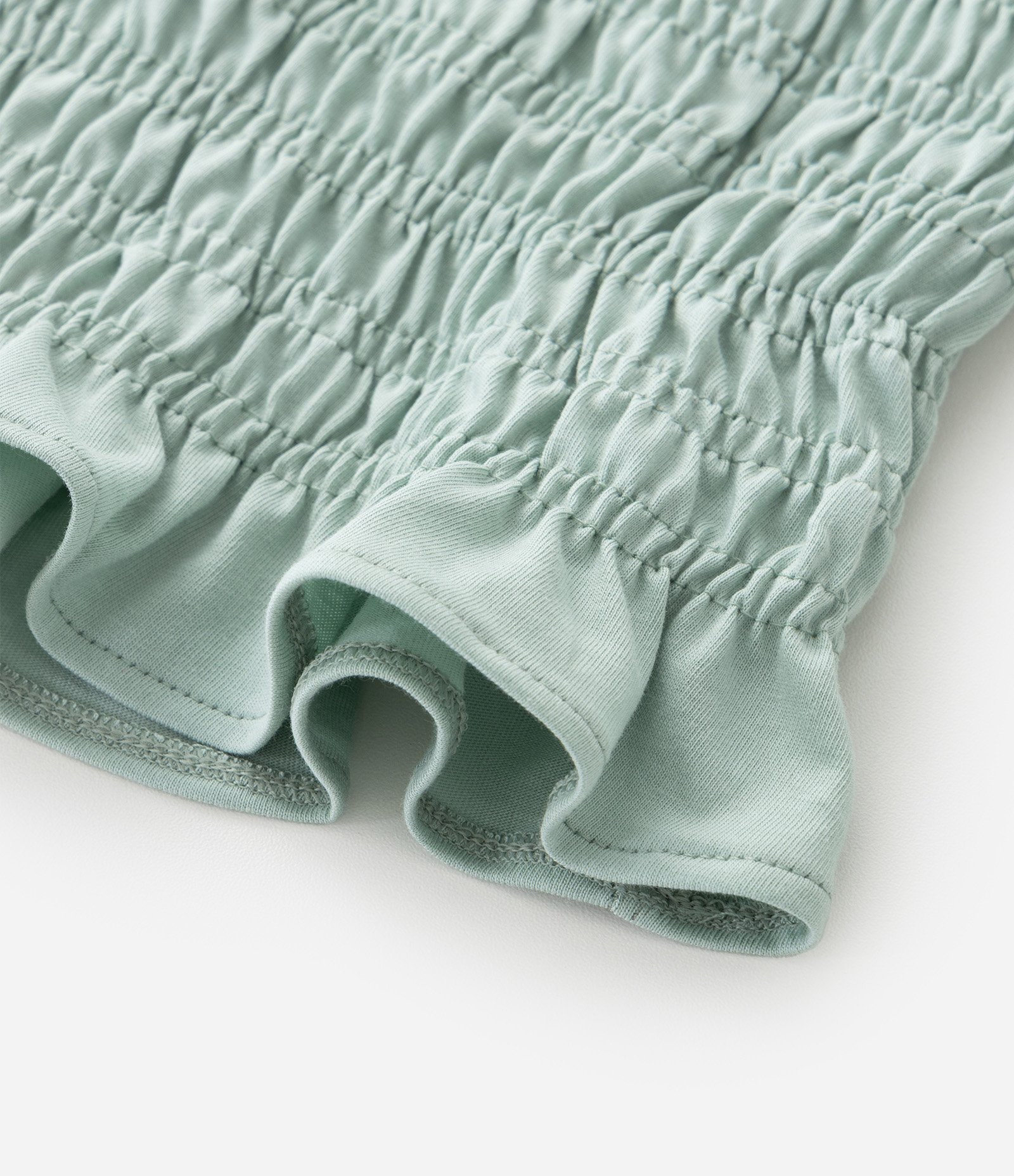 Blusa Infantil com Alças e Detalhe de Lástex – Tam 7 a 16 Anos Verde Claro 5