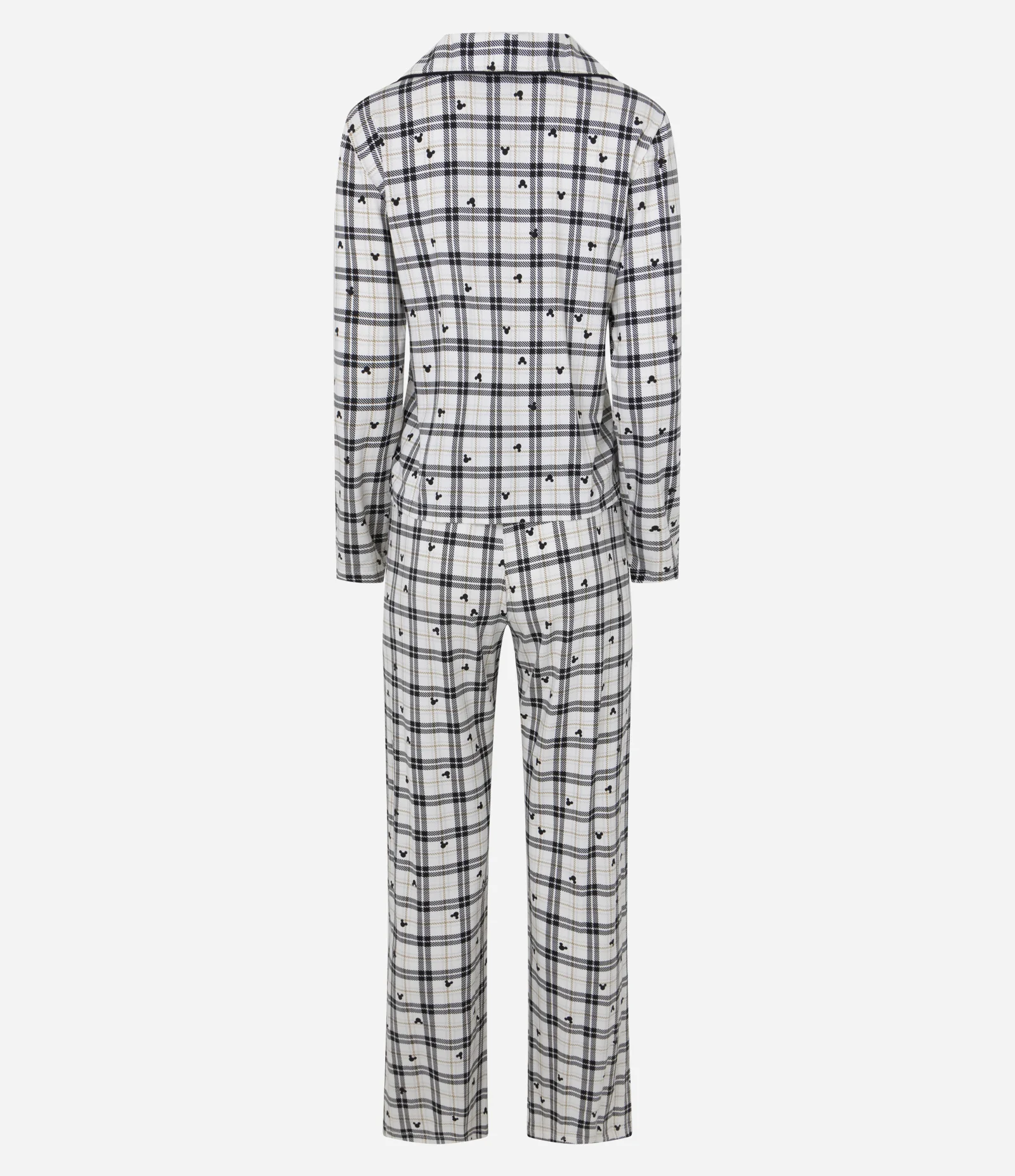 Pijama Americano com Blusa e Calça em Viscolycra Mickey Branco 5