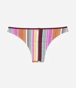 Biquini Calcinha em Microfibra com Estampa Listrada