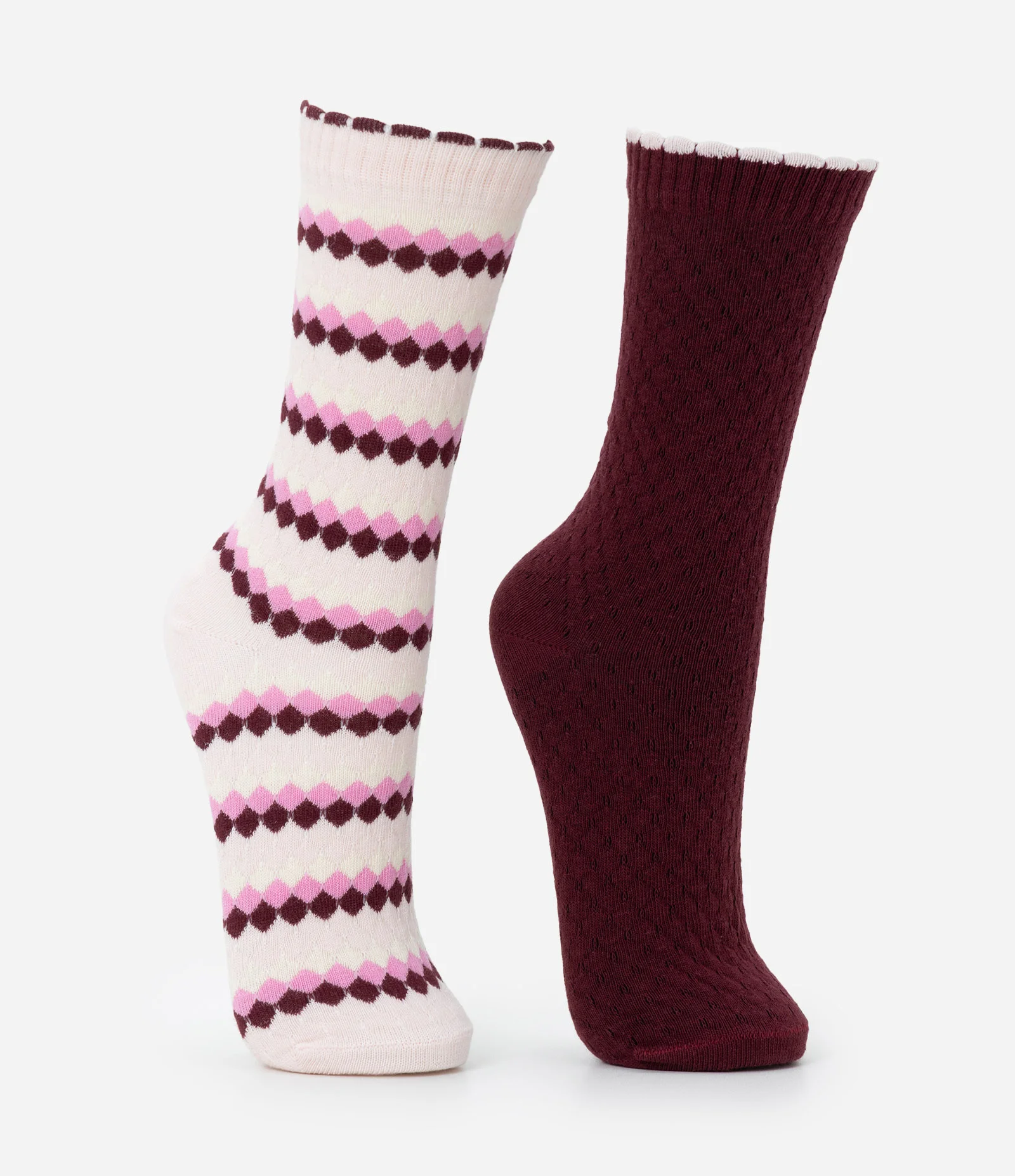 Kit 02 Meias em Algodão Texturizadas Multicores 2