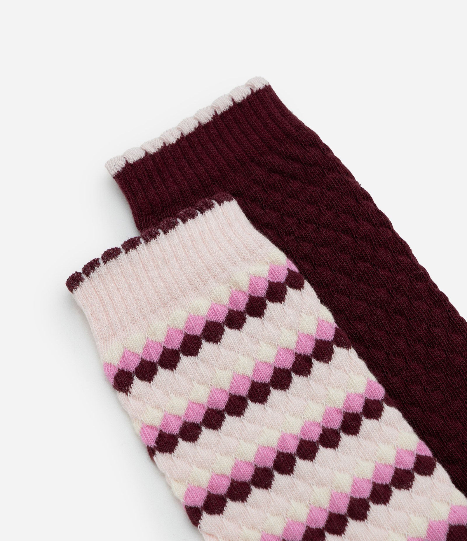 Kit 02 Meias em Algodão Texturizadas Multicores 4