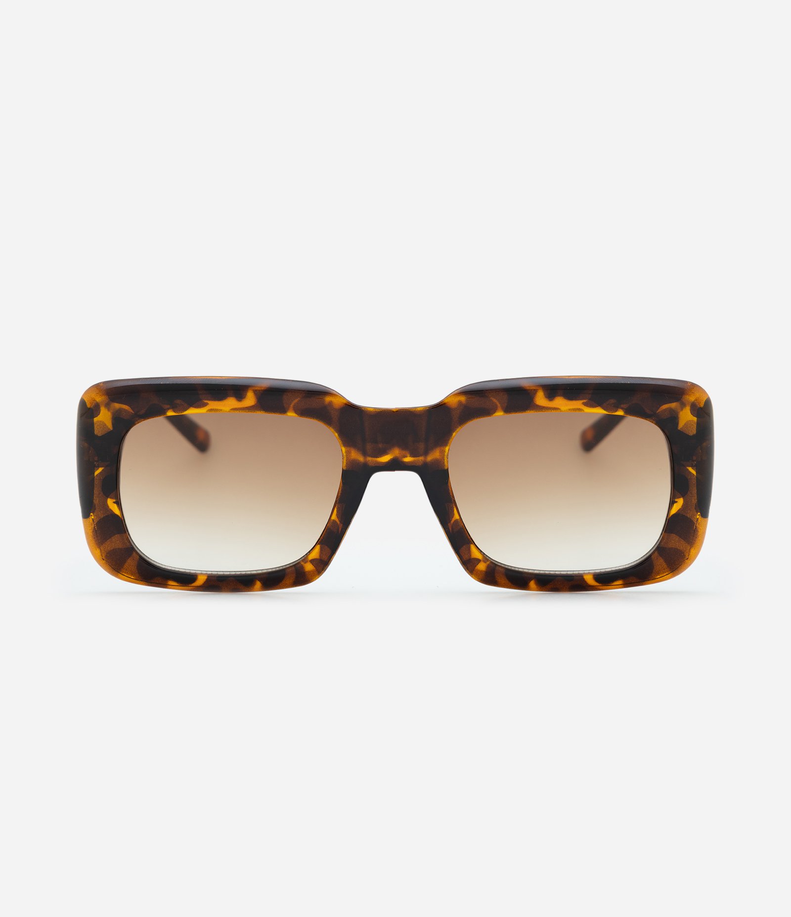 Óculos de Sol Quadrado com Haste Larga Tartaruga 2