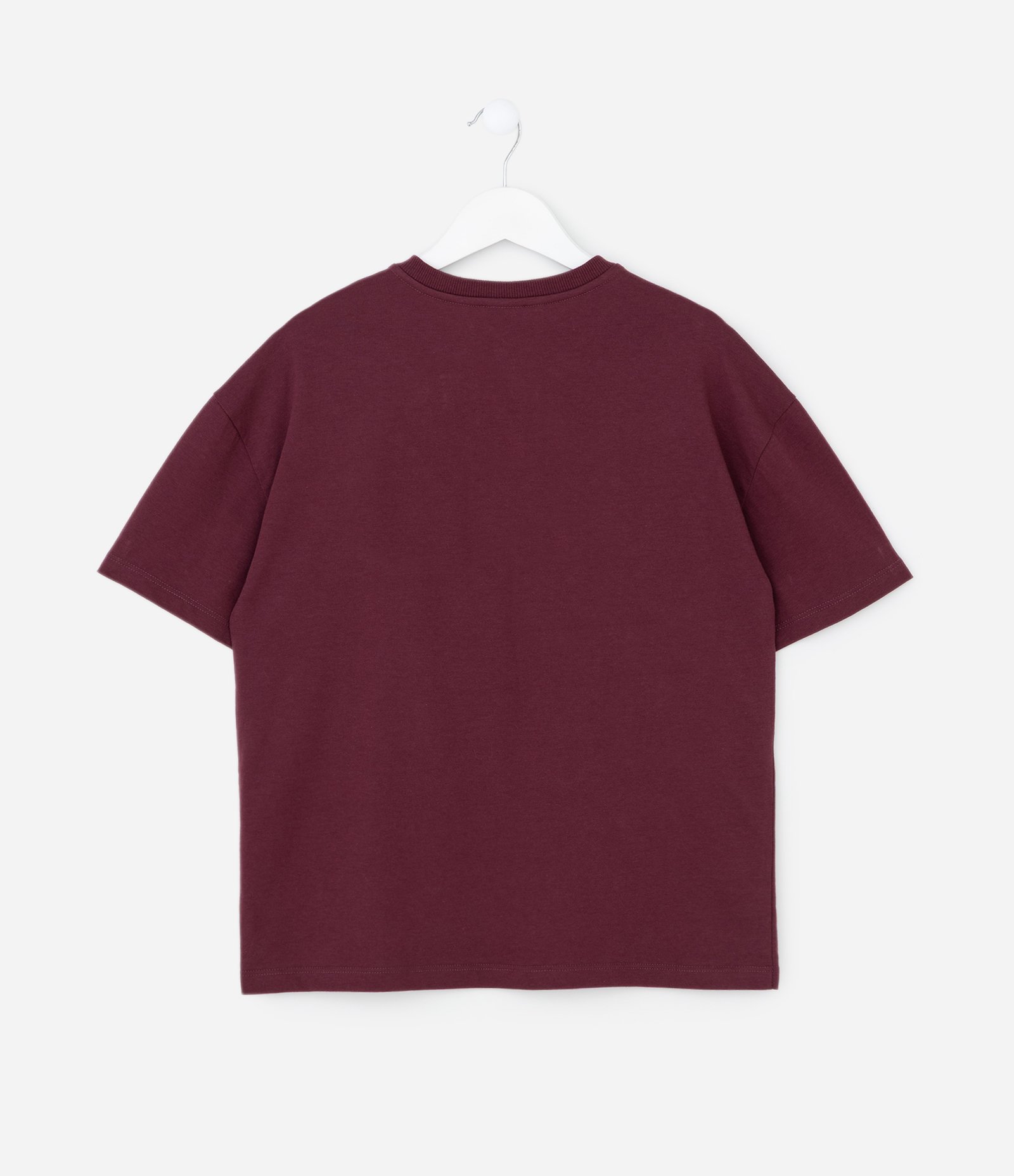 Camiseta Infantil com Lettering London Girls Club – Tam 7 a 16 Anos Bordô 3