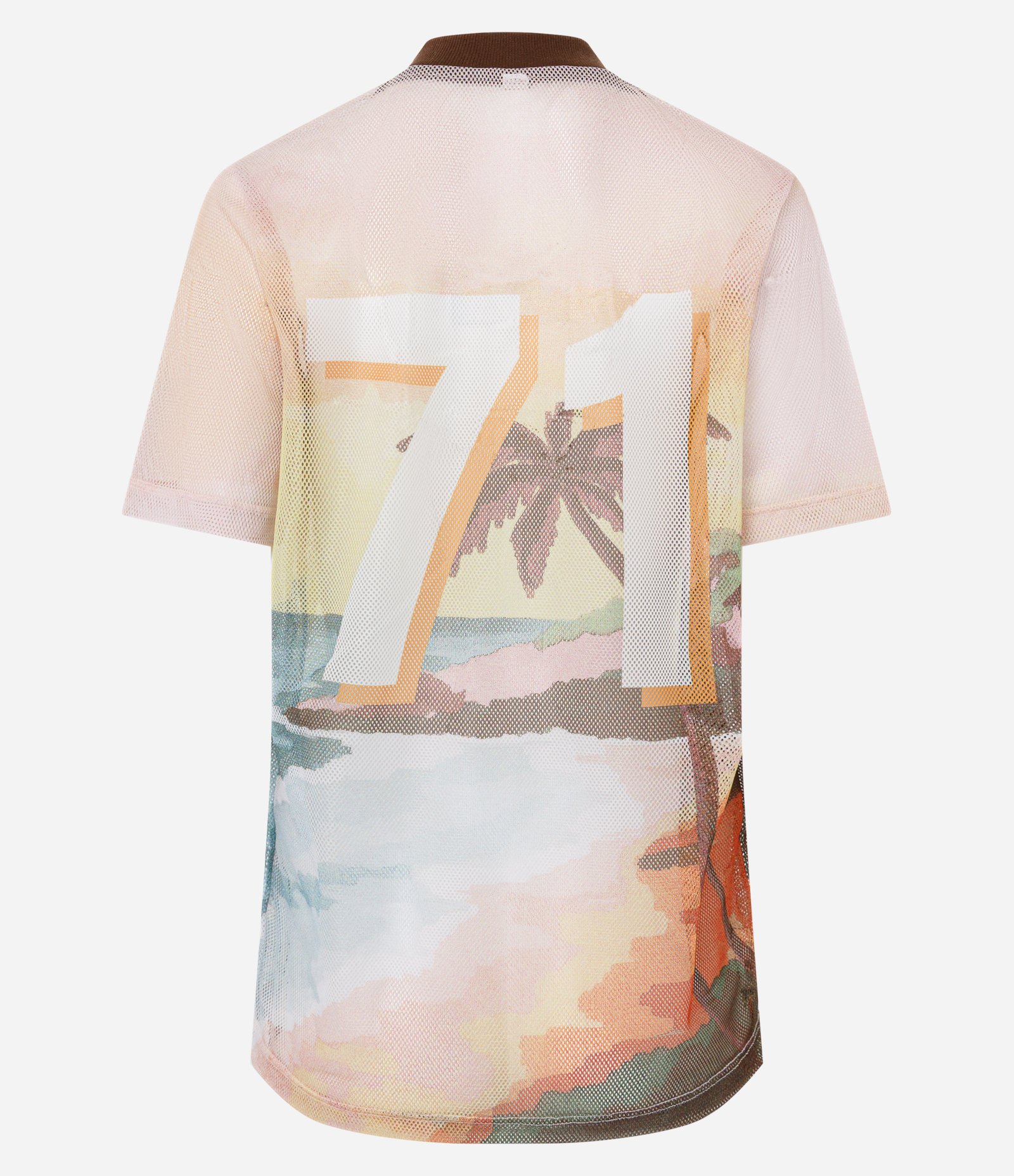Camiseta Texturizada com Estampa Bahia Tropical Multicores 5