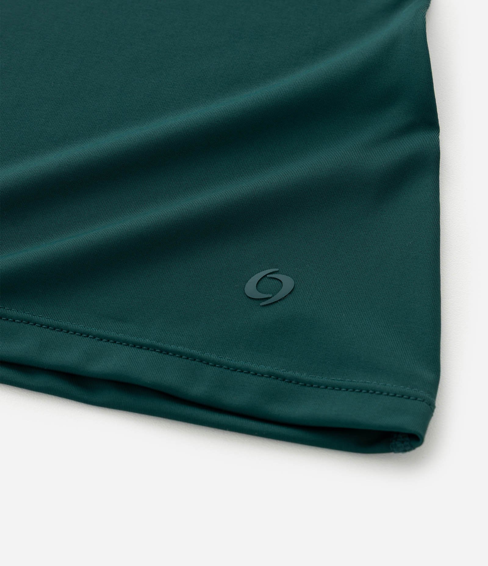 Camiseta Esportiva em Microfibra com Manga Curta Verde 4