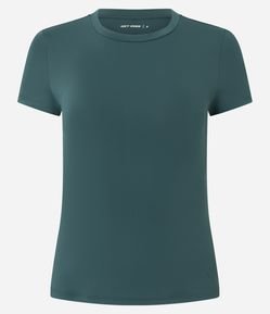 Camiseta Esportiva em Microfibra com Manga Curta