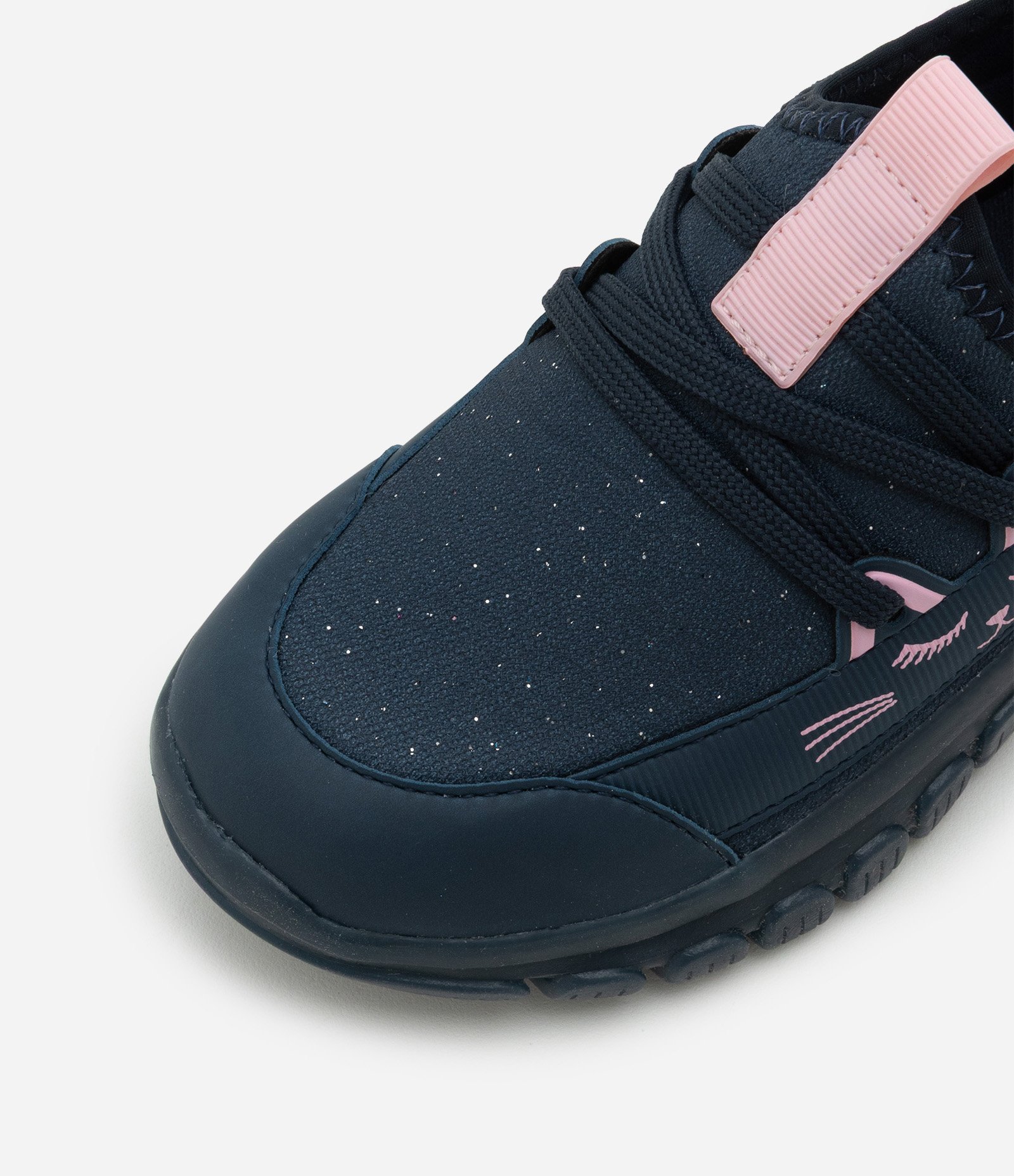 Tênis Calce Fácil Infantil com Sola LED e Estampa Gatinho - Tam 20 ao 27 Azul Marinho 5