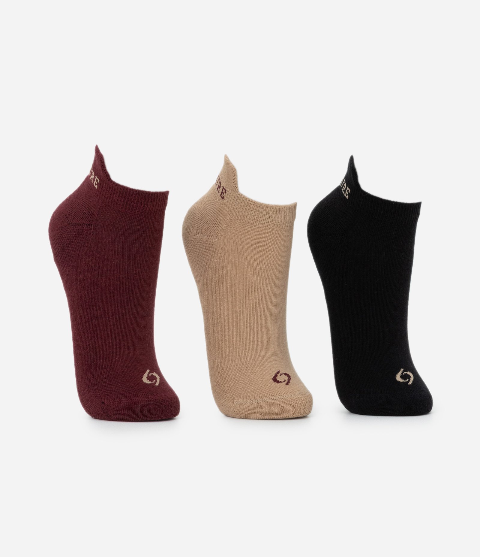 Kit 03 Meias Curtas em Algodão com Estampa Athleisure Multicores 2