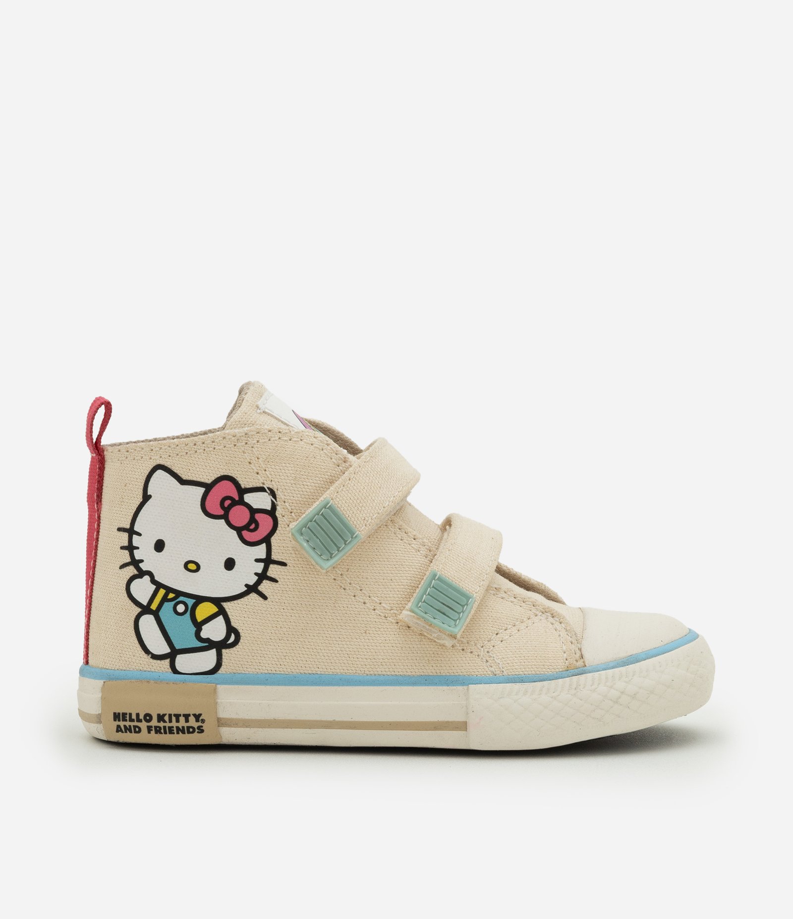 Tênis Infantil Abotinado Com Estampa Hello Kitty E My Melody - Tam 20 A 27 Off White 6