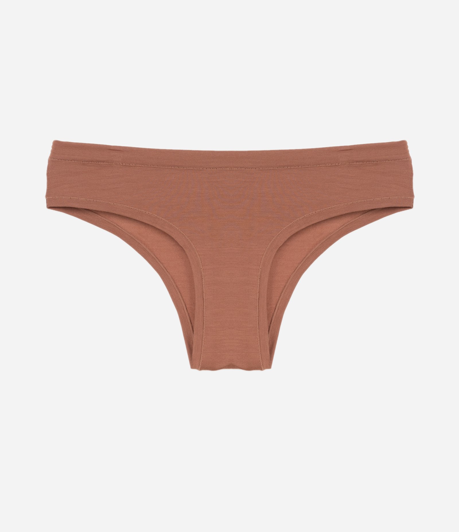 Calcinha Biquíni Básica em Algodão Marrom 4