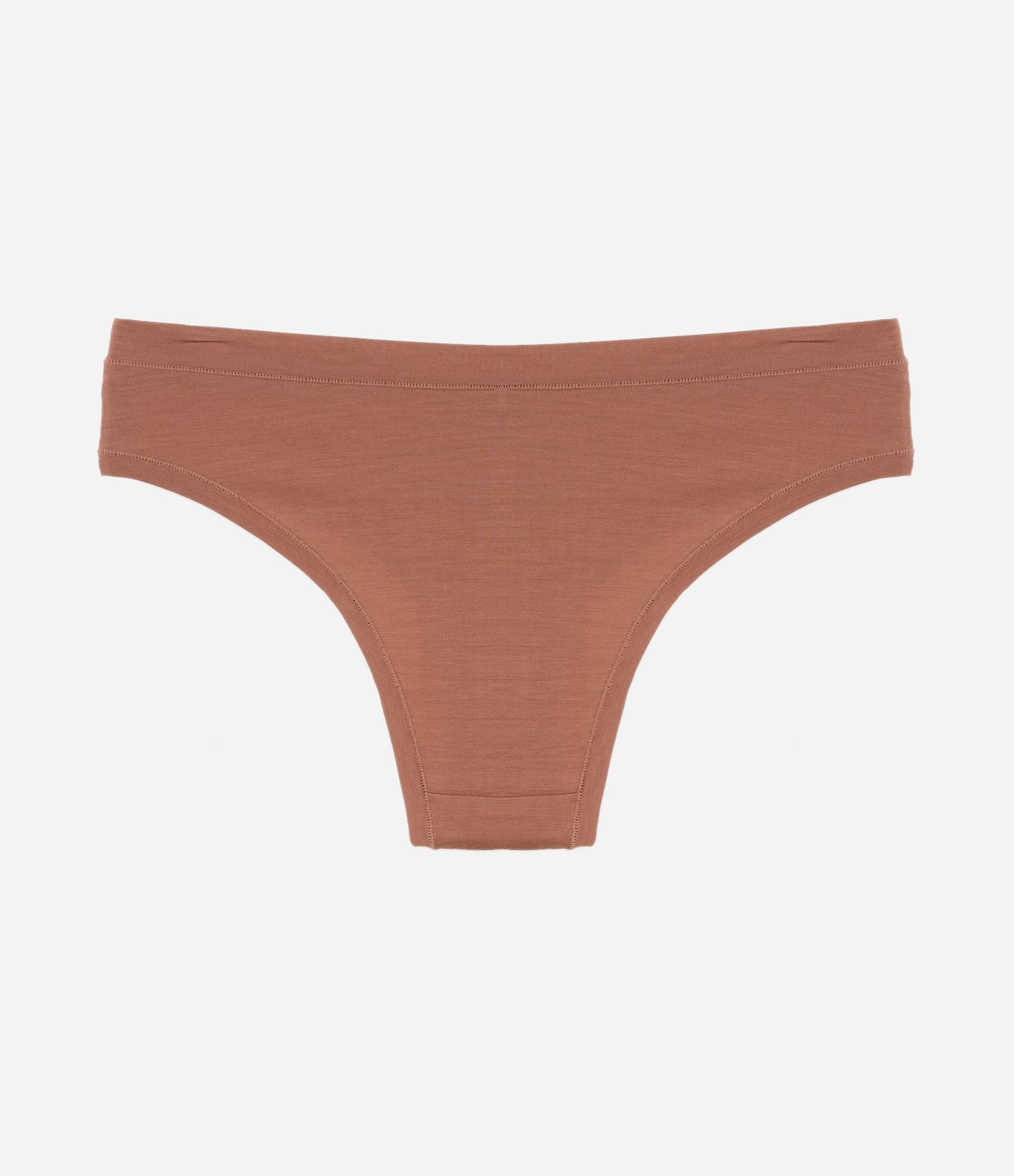 Calcinha Biquíni Básica em Algodão Marrom 5