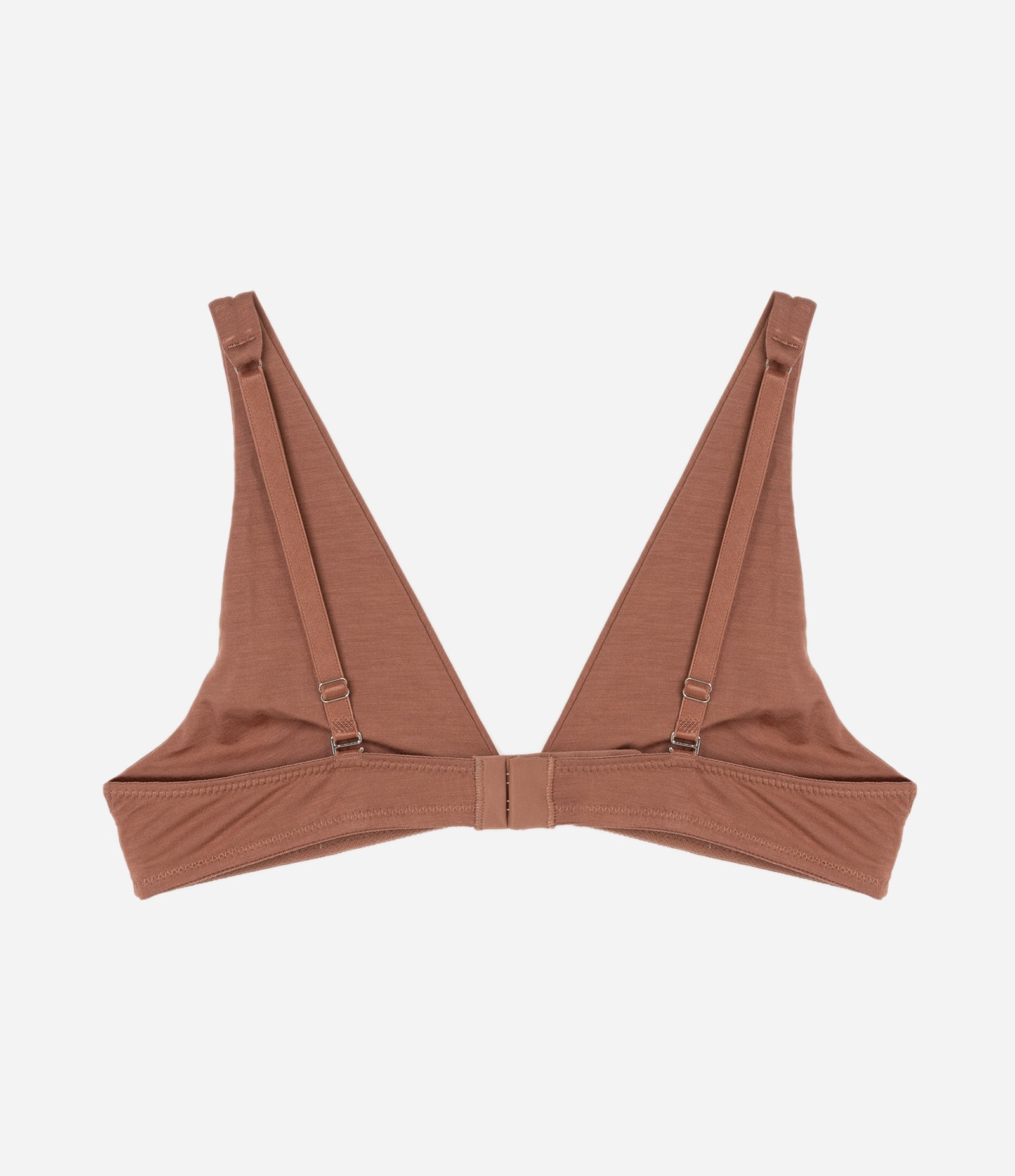Sutiã Top em Modal com Decote V Marrom 6