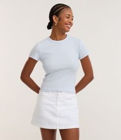 Blusa Alongada Ajustada em Ribana