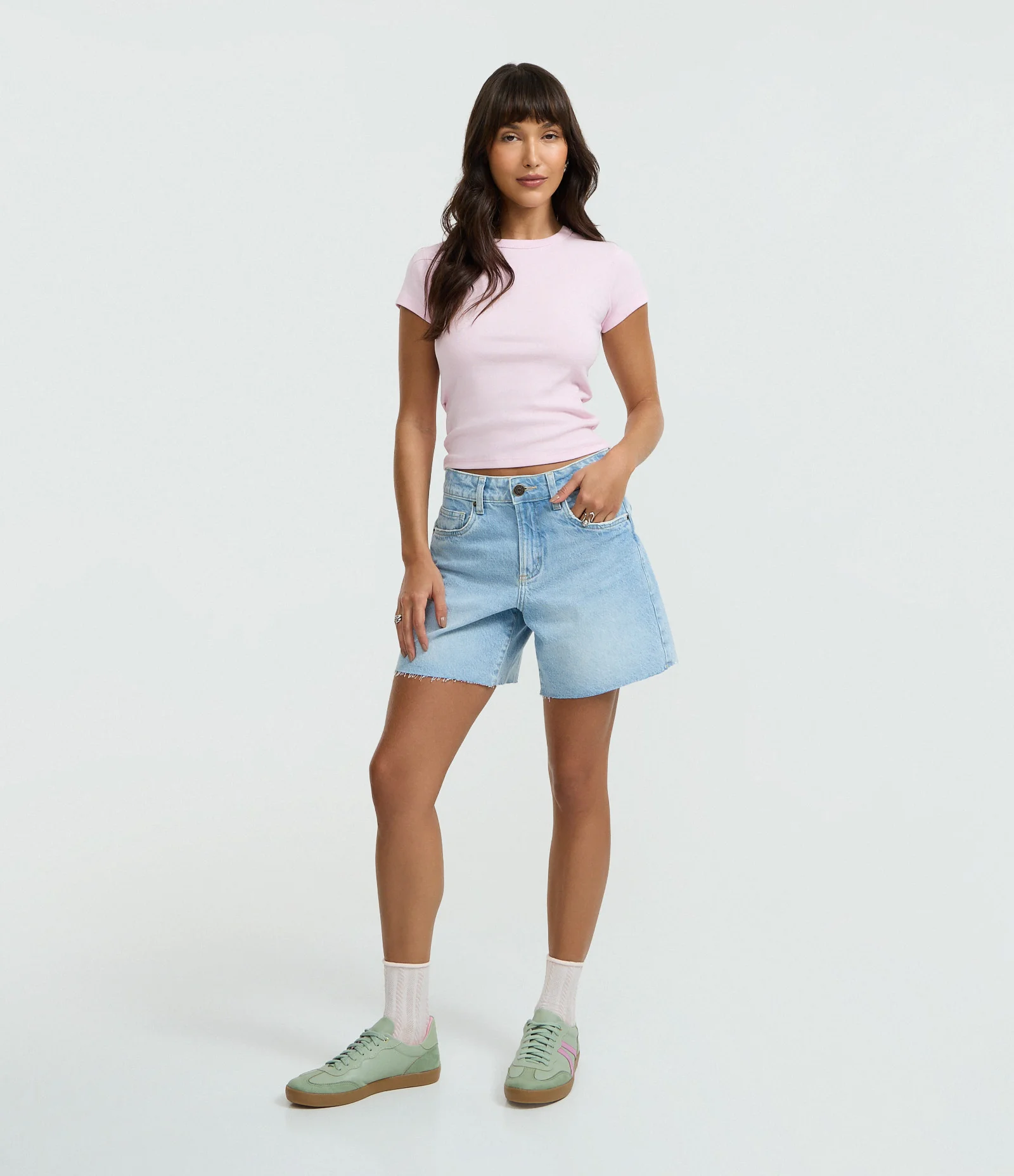 Blusa Alongada Ajustada em Ribana Rosa 2