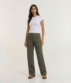 Blusa Alongada Ajustada em Ribana