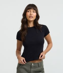 Blusa Alongada Ajustada em Ribana