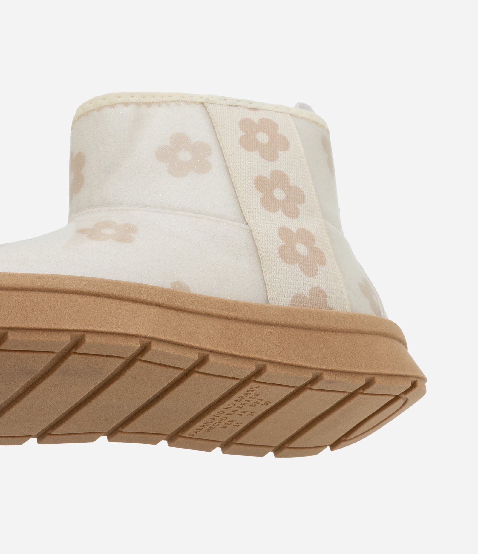 Bota Infantil Comfy com Estampa Floral – Tam 29 a 36 Off White 3