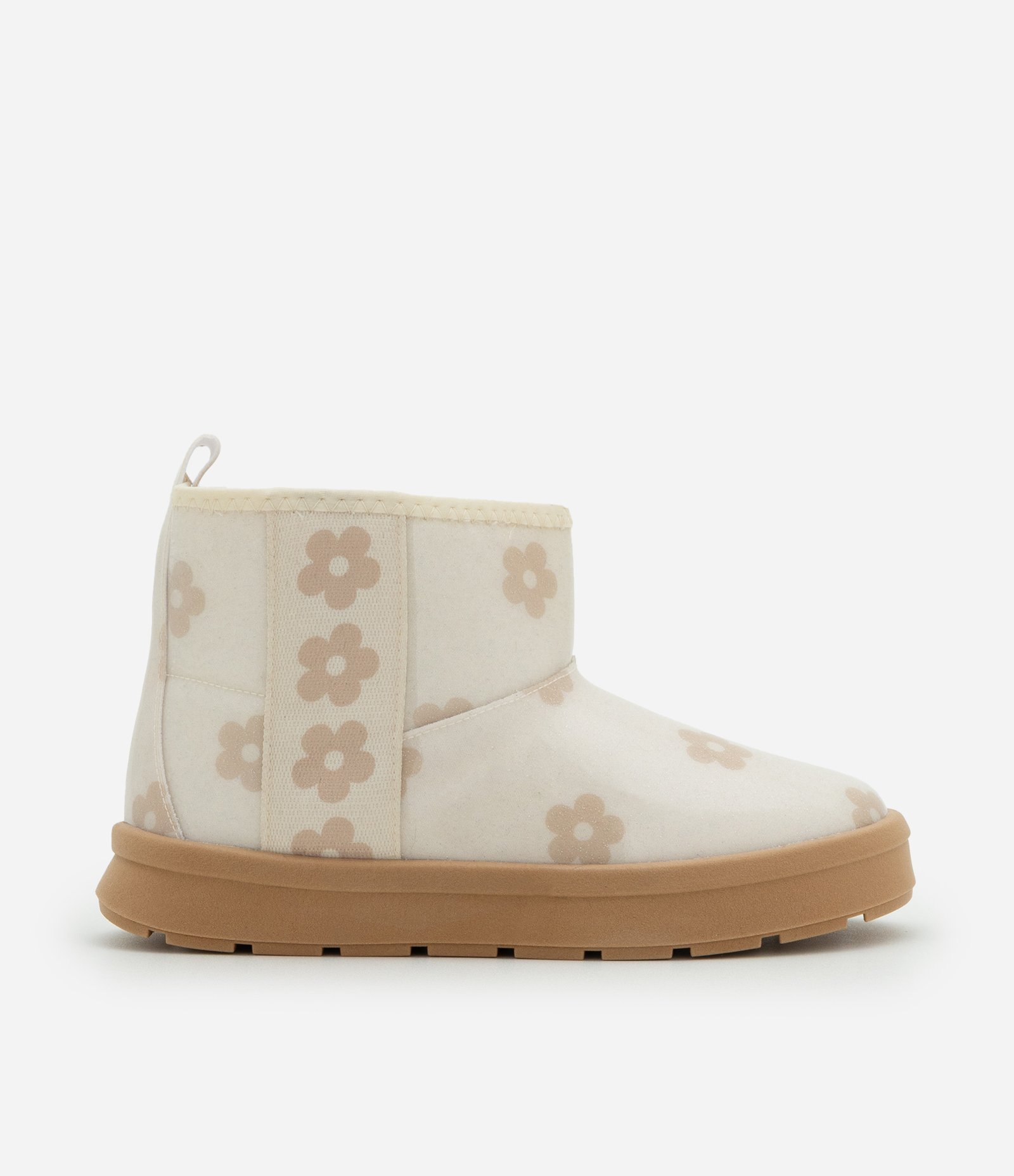 Bota Infantil Comfy com Estampa Floral – Tam 29 a 36 Off White 5
