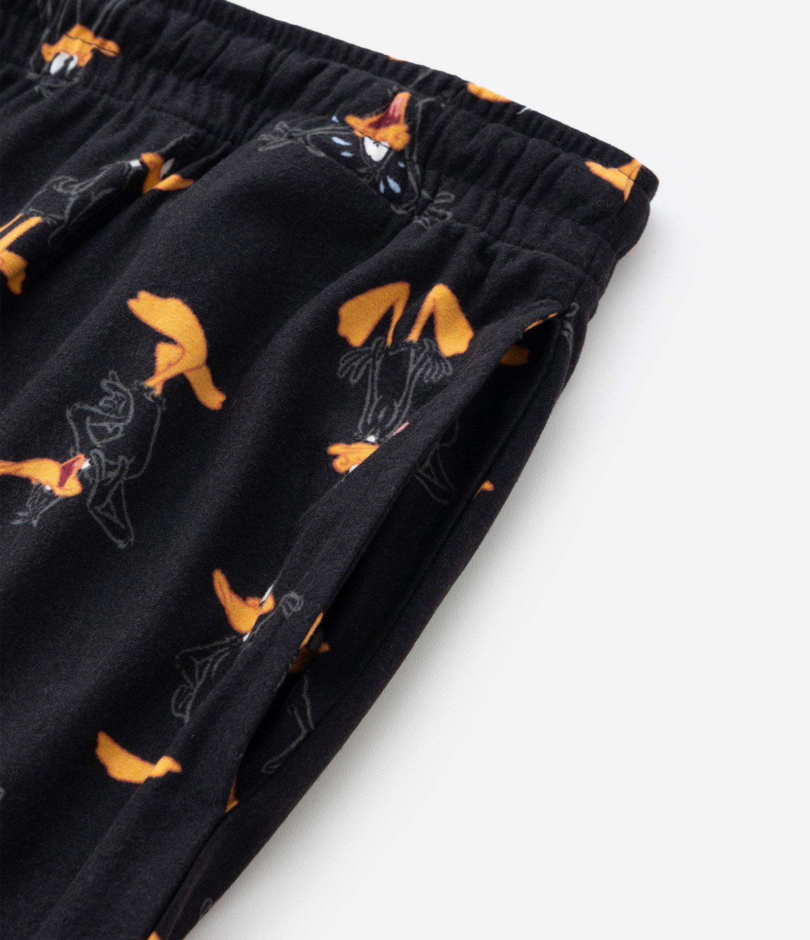 Calça de Pijama em Plush do Patolino Preto 6