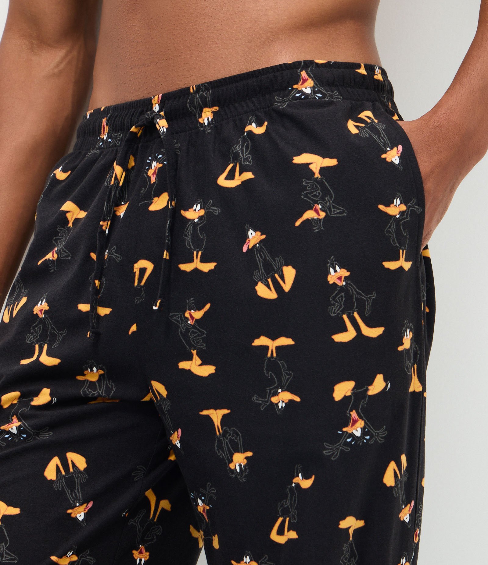 Calça de Pijama em Plush do Patolino Preto 4