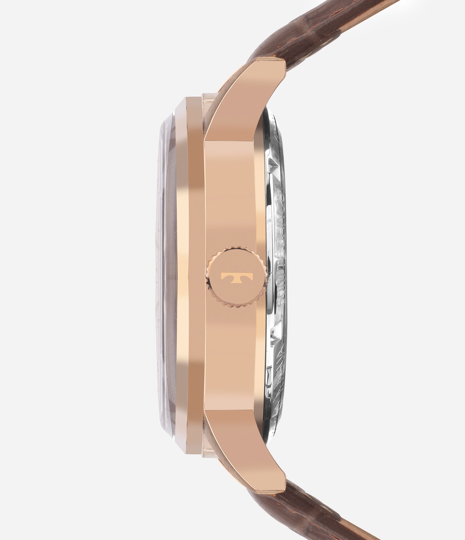 Relógio Analógico Aço e Couro Technos Marrom 2