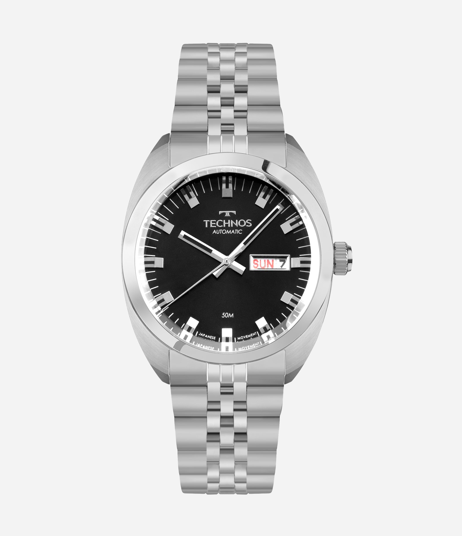 Relógio Analógico Aço Technos Prata 1