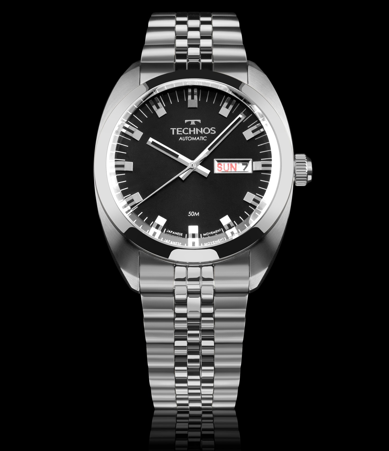 Relógio Analógico Aço Technos Prata 4