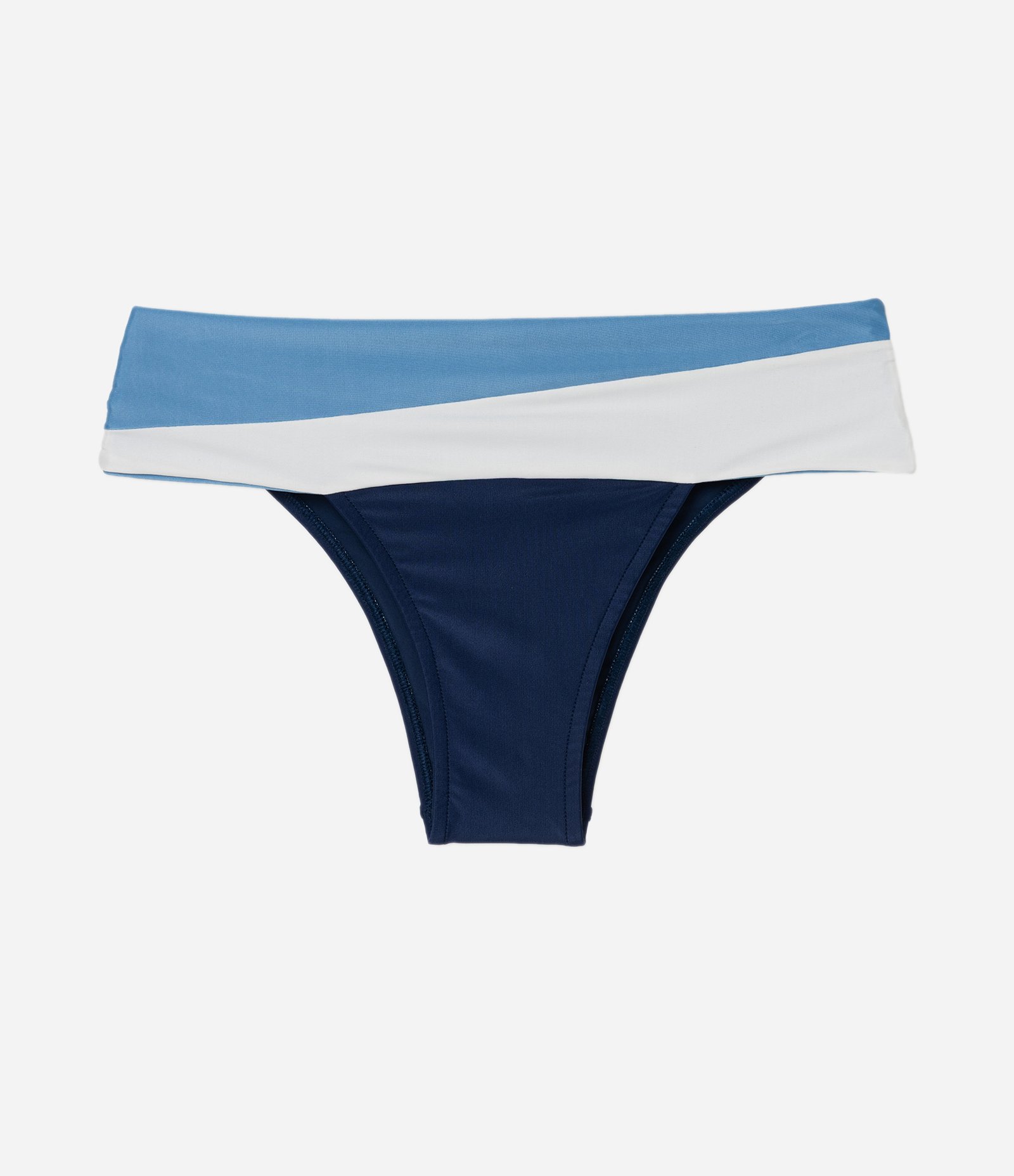 Biquini Calcinha em Microfibra com Pala Larga Azul 4