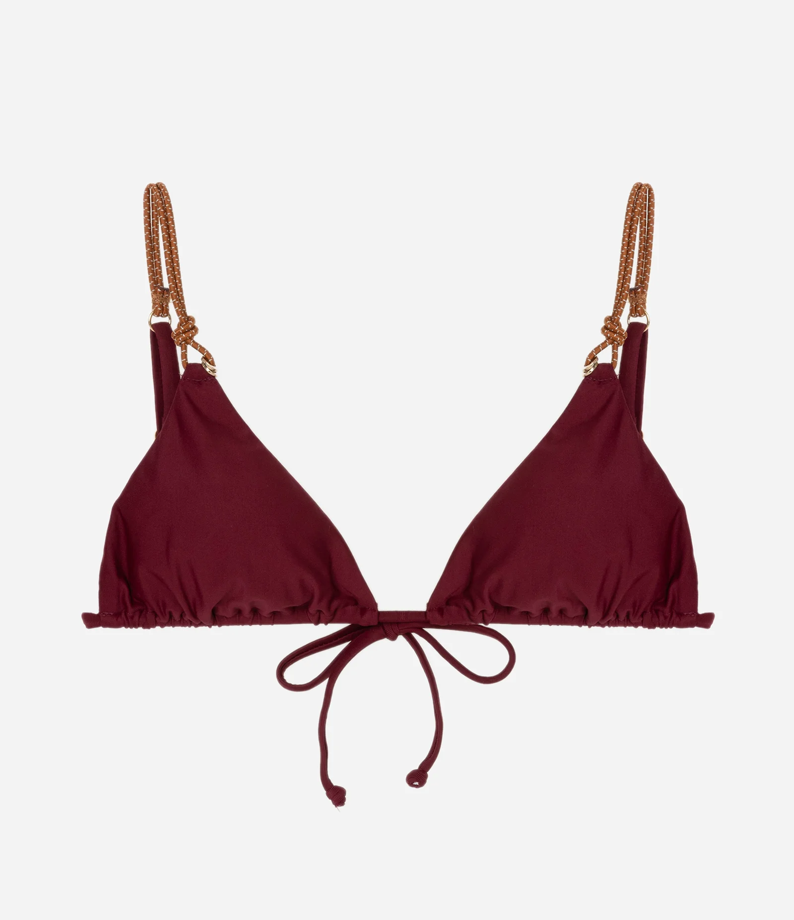 Biquini Top Cortininha com Alça Dupla em Corda Vermelho 1