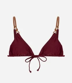 Biquini Top Cortininha com Alça Dupla em Corda