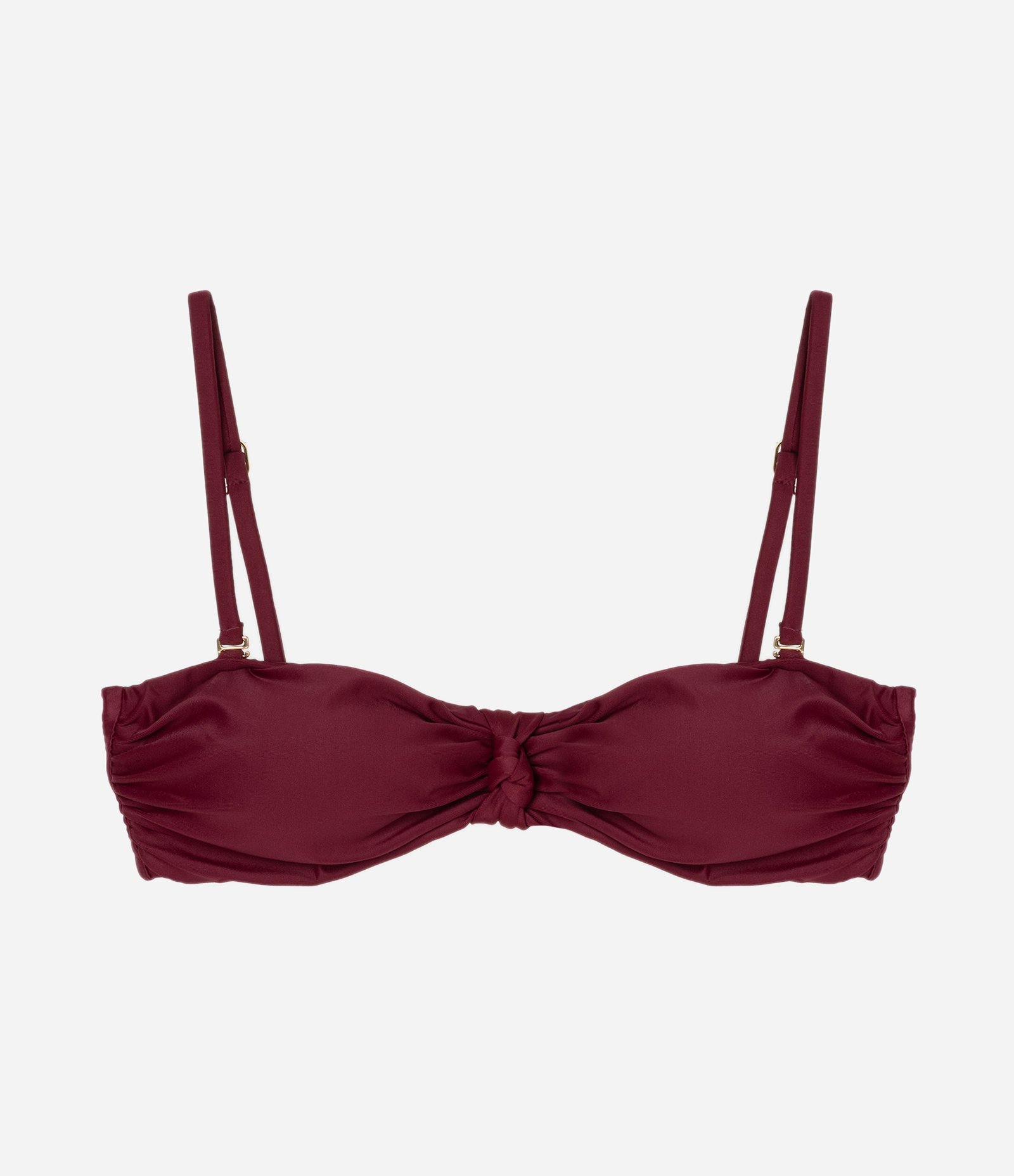 Biquini Top Bandeau com Alça Removível Vermelho 1