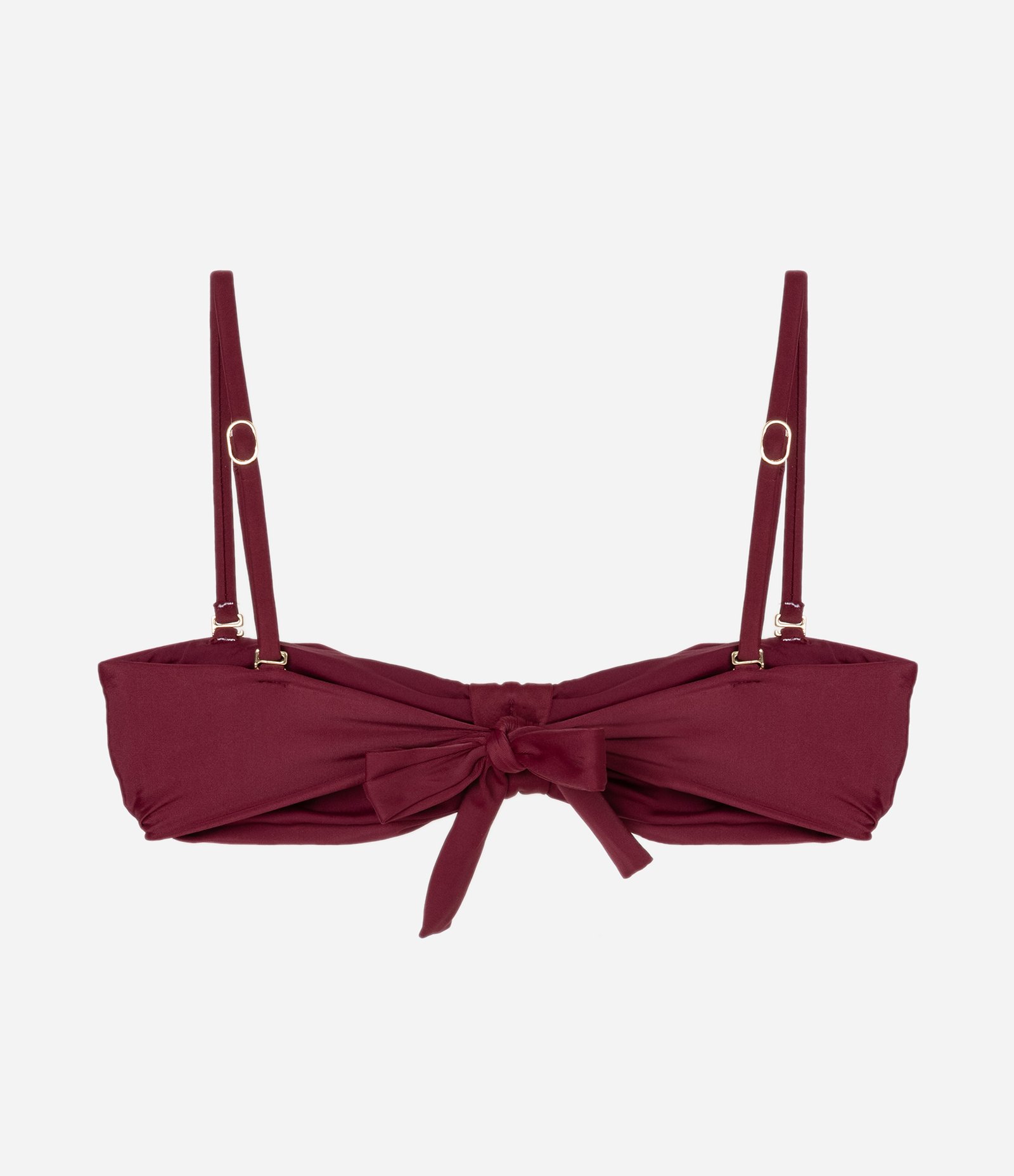 Biquini Top Bandeau com Alça Removível Vermelho 2