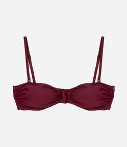 Biquini Top Bandeau com Alça Removível