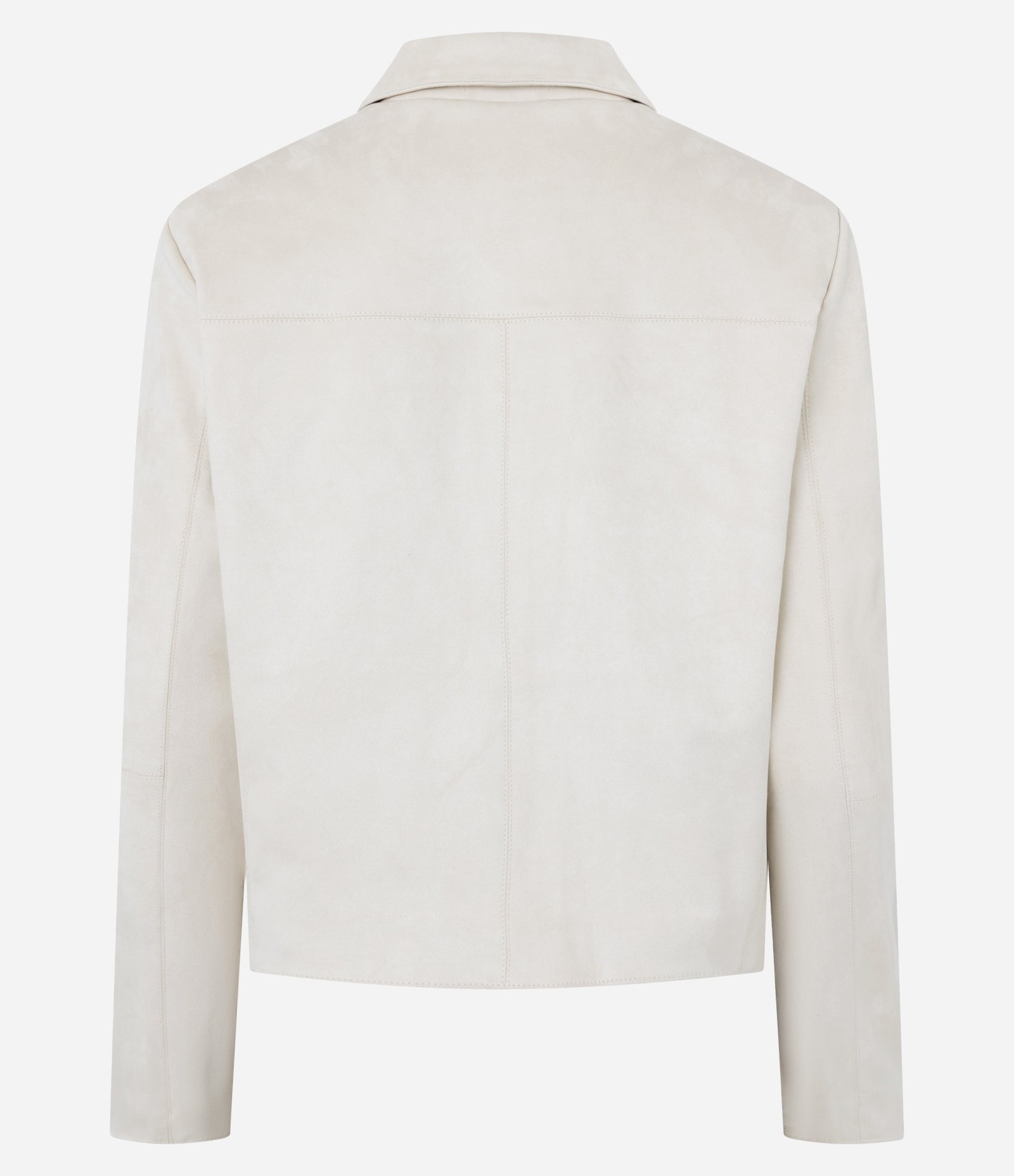 Jaqueta em Suede com Bolsos Frontais Off White 3
