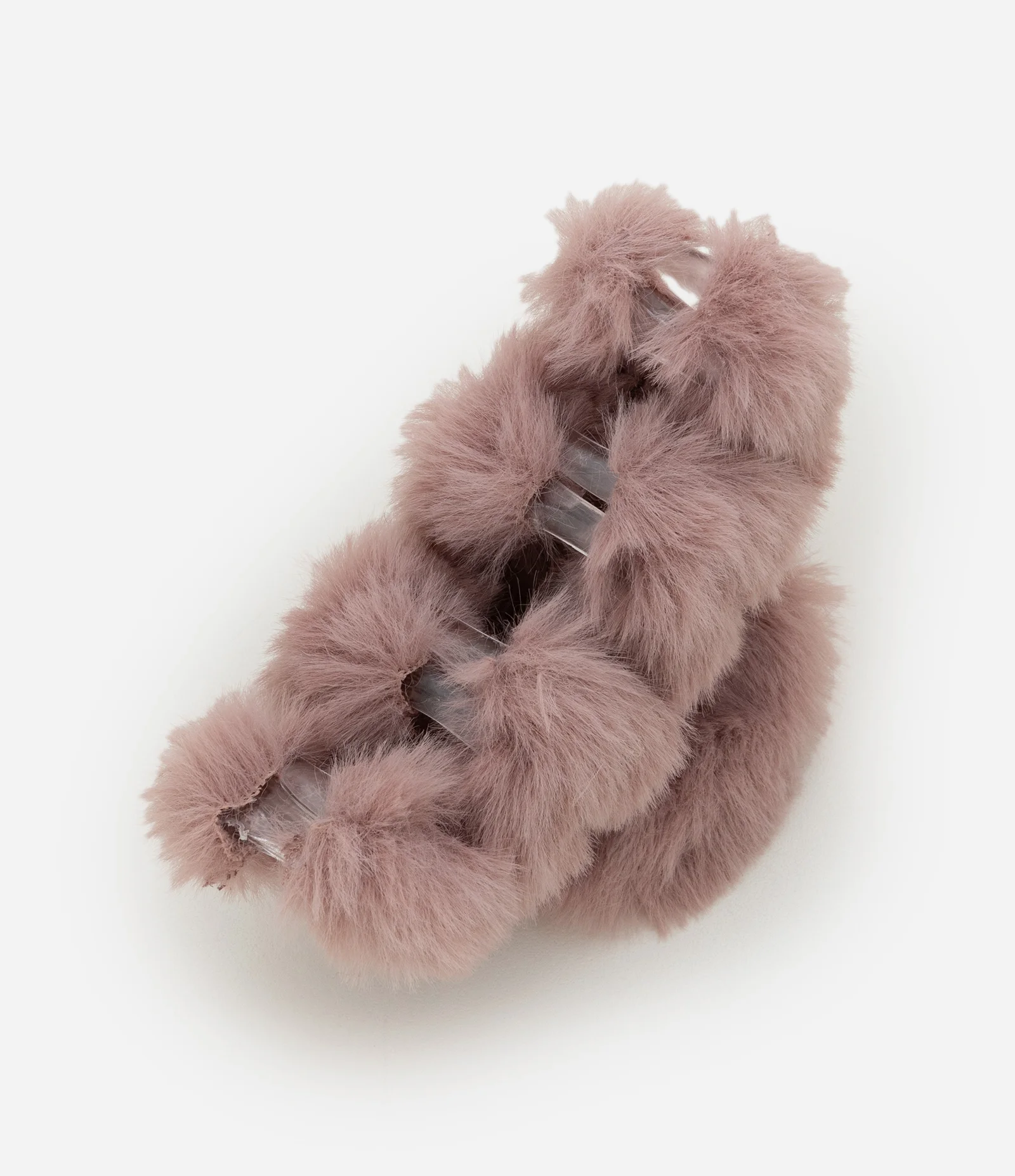 Piranha de Cabelo com Textura Peluciada Rosa 2