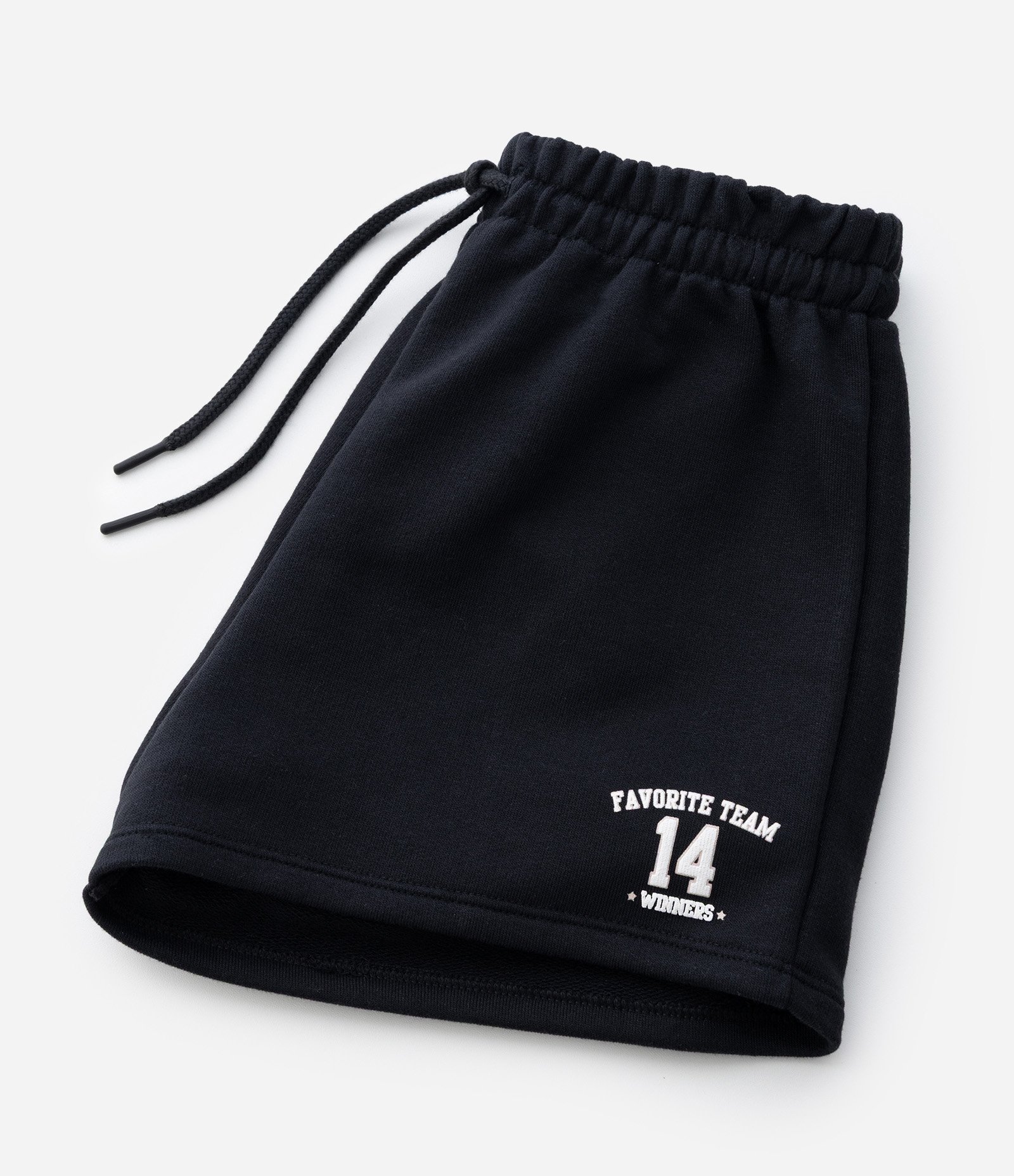 Short Infantil em Moletom Estampa Favorite Team - Tam 5 a 14 Anos Preto 4