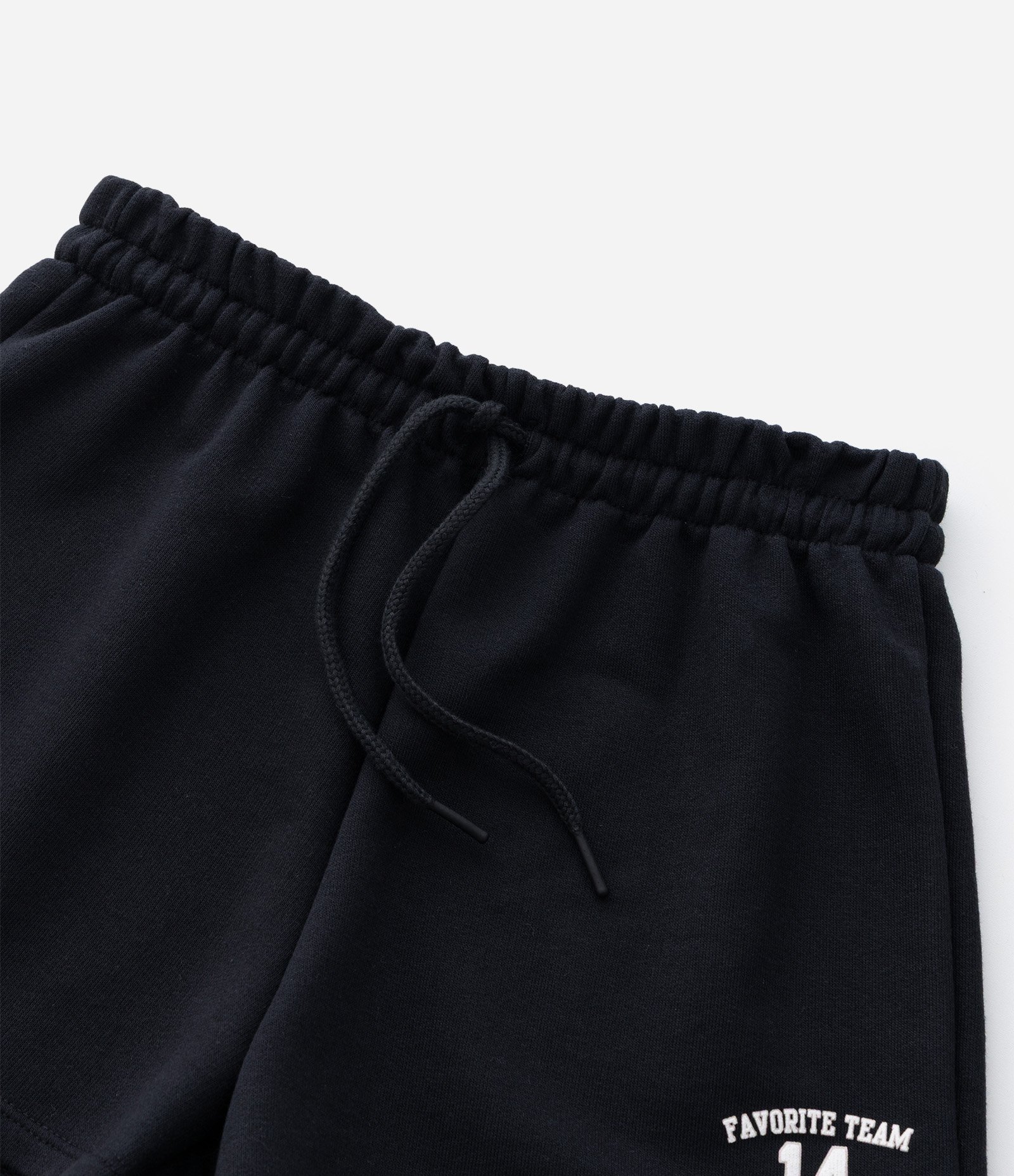 Short Infantil em Moletom Estampa Favorite Team - Tam 5 a 14 Anos Preto 5