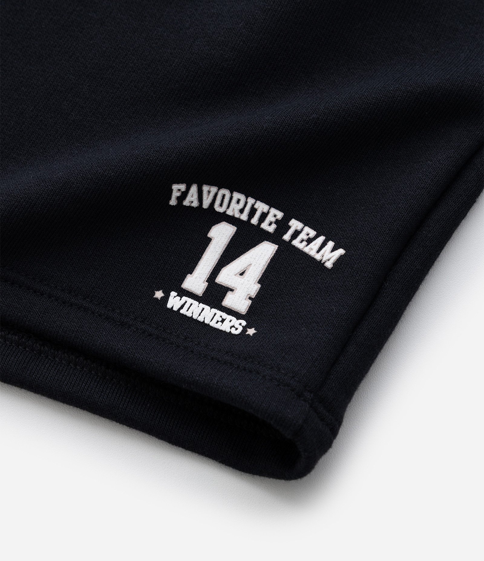 Short Infantil em Moletom Estampa Favorite Team - Tam 5 a 14 Anos Preto 6