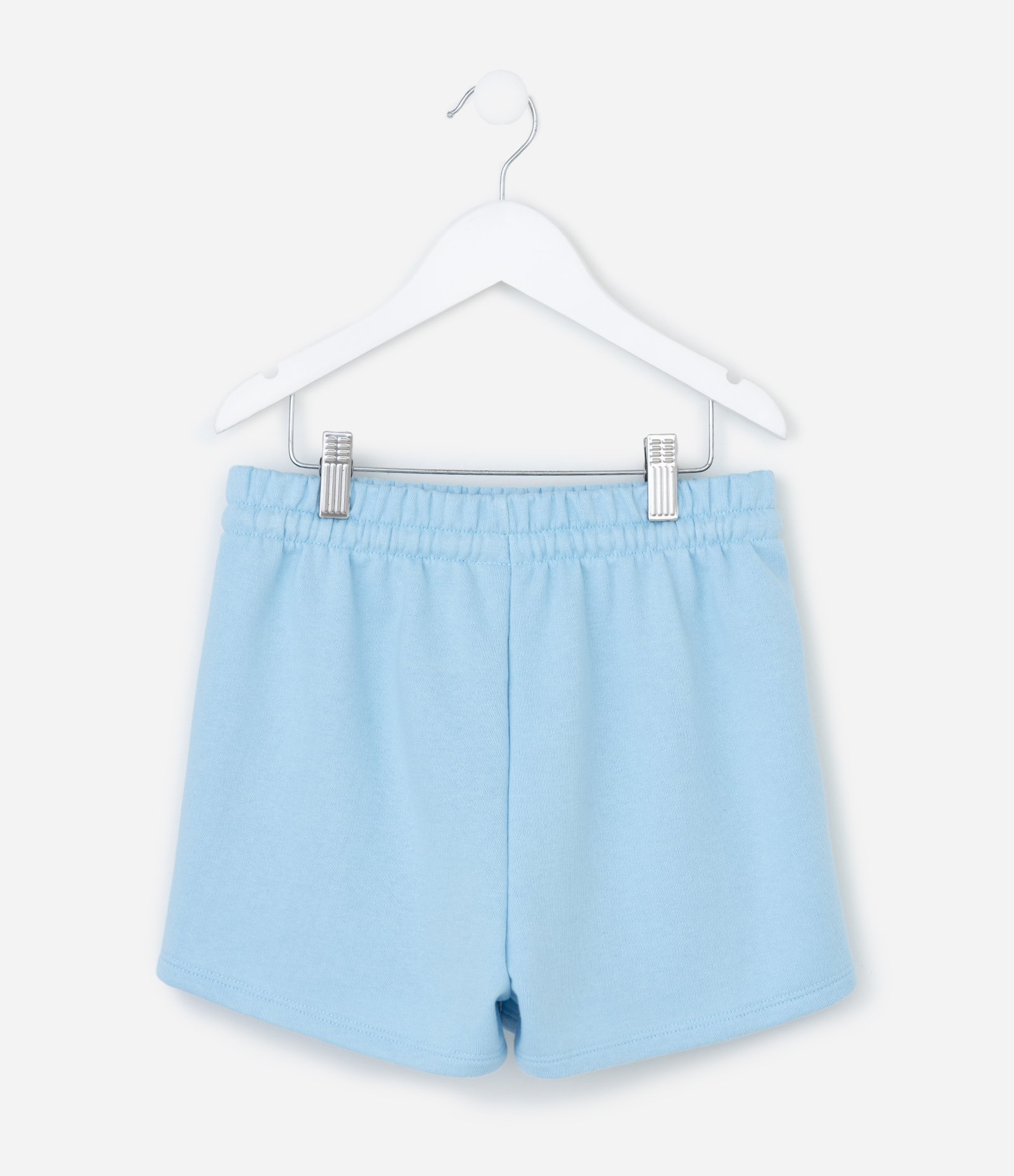 Short Infantil com Lettering Los Angeles - Tam 5 a 14 Anos Azul Claro 2