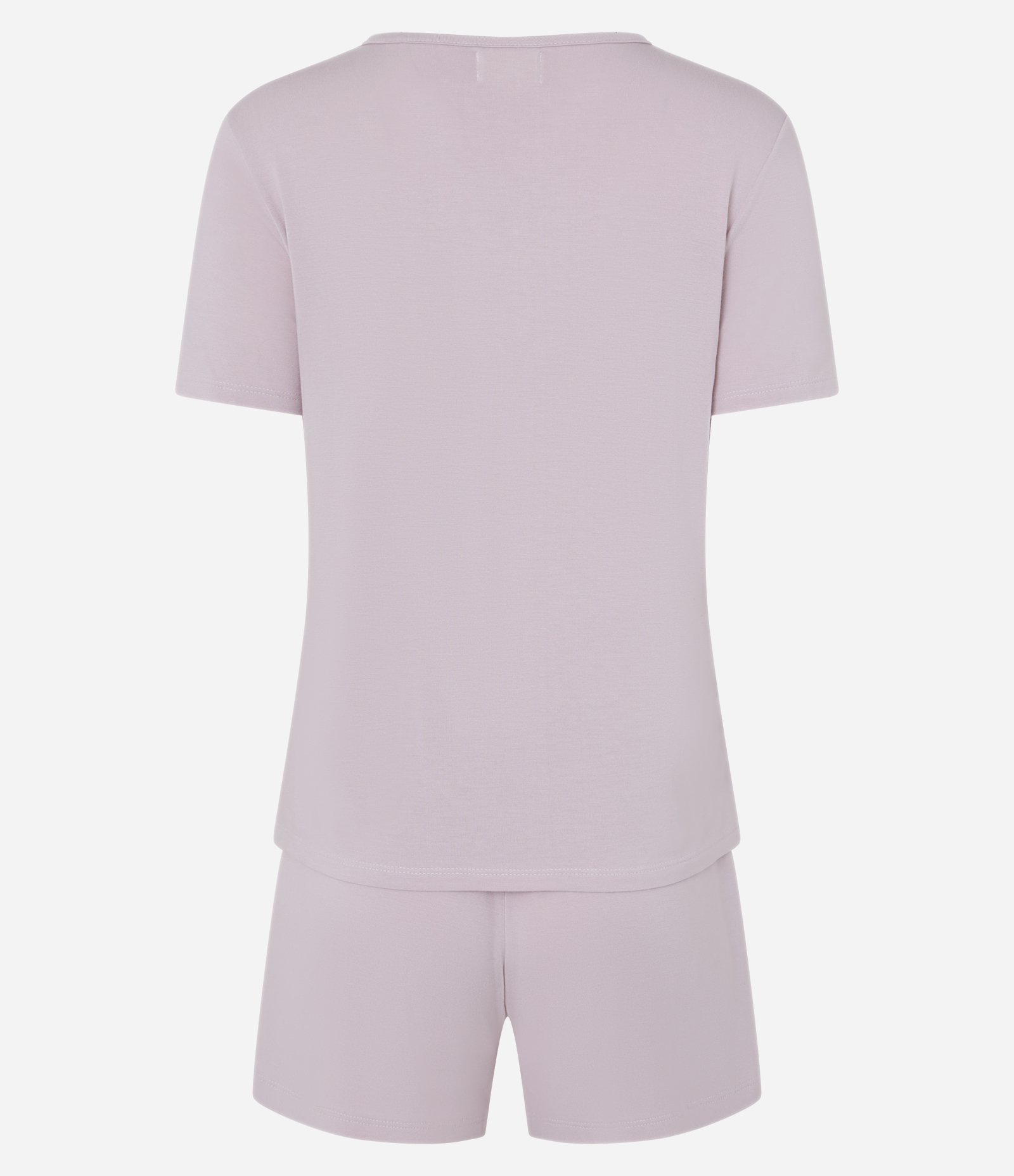 Pijama Curto com em Viscolycra com Renda Lilás Claro 3