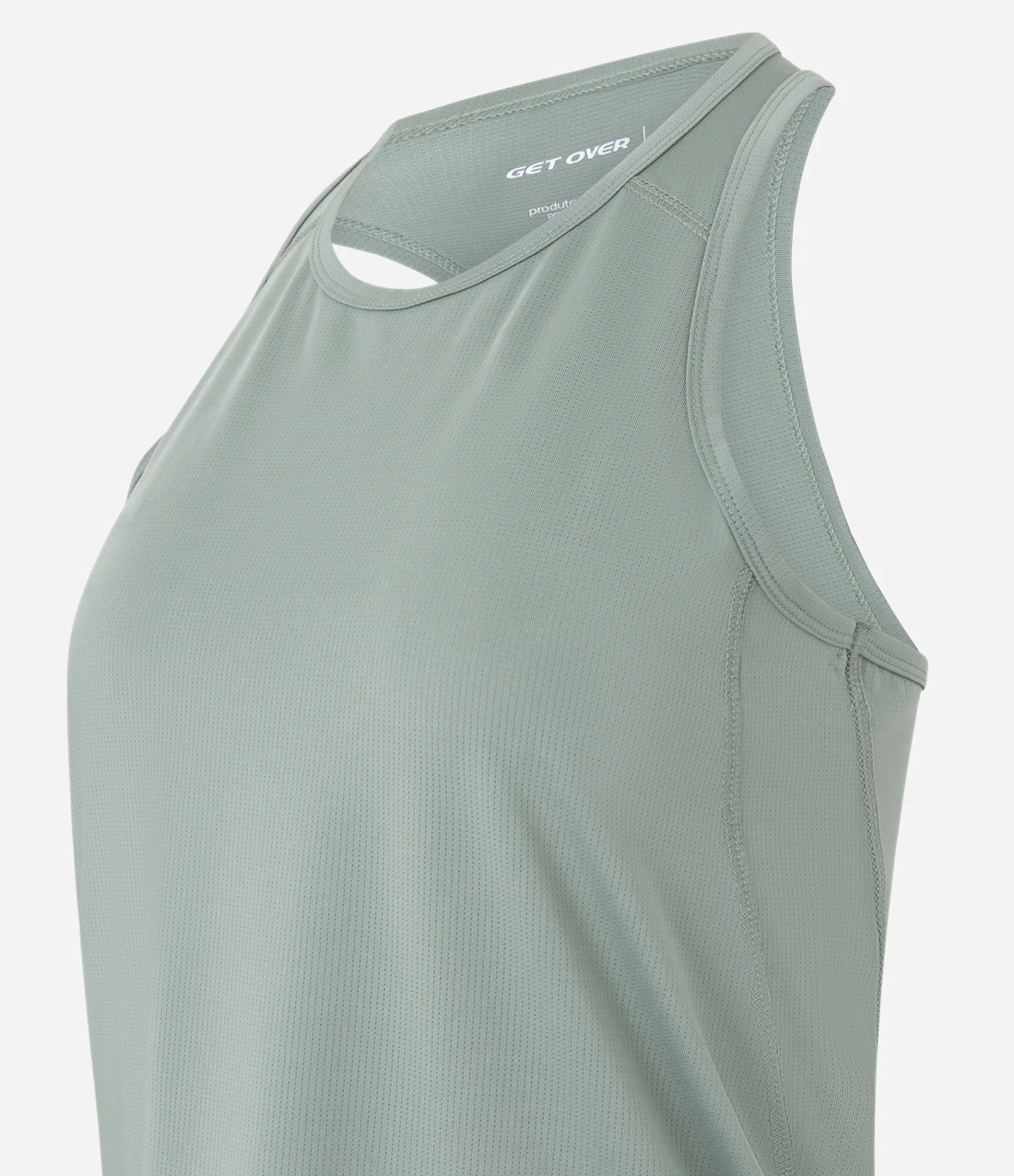 Regata Nadador Esportiva em Microfibra com Textura Verde 2