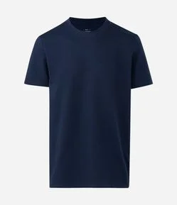 Camiseta Comfort em Algodão com Textura